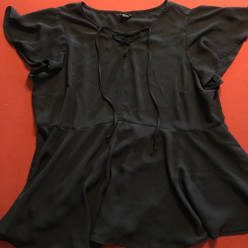 Black Sheer Blouse